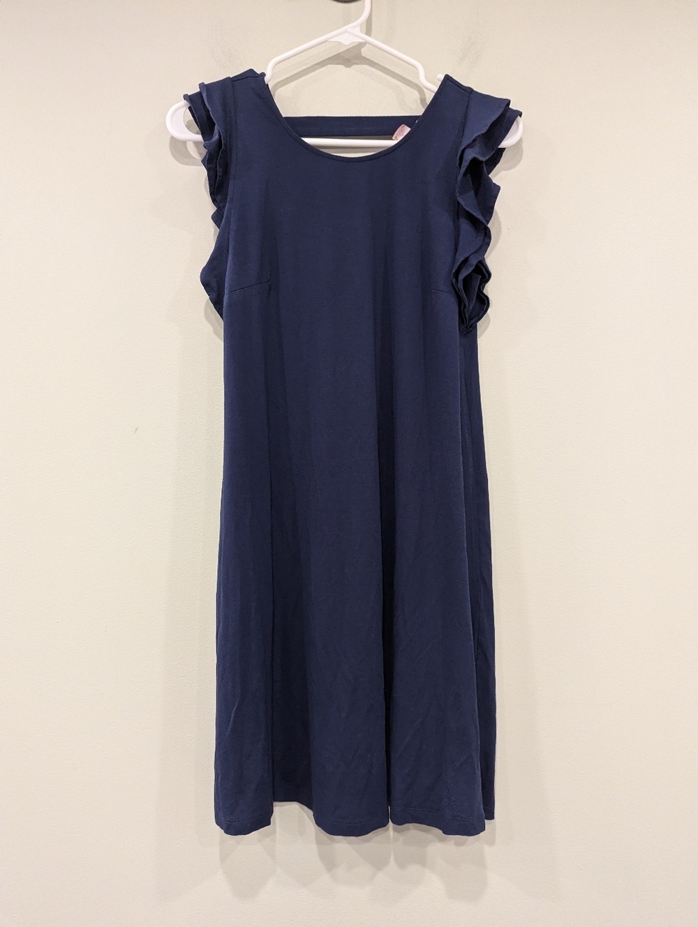 Lilly Pulitzer Dani Ruffle Sleeve Dress In Navy Size Small